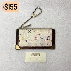 ✨✨✨✨SOLD✨✨✨✨ Louis Vuitton Authentic RARE Multicolor White Cles Keychain Wallet